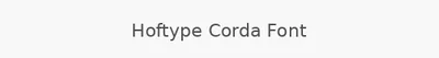 Hoftype Corda Font