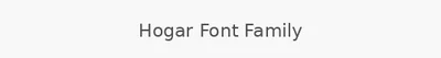 Hogar Font Family
