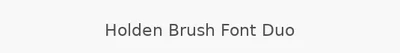 Holden Brush Font Duo