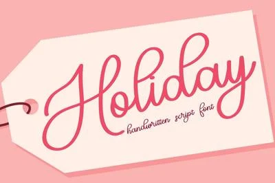 Holiday Handwritten Script Font