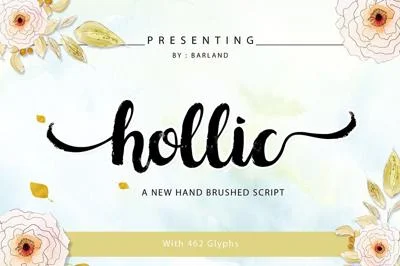Hollic Brush Font