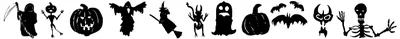 Holloweenie Bats Font