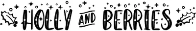 Holly And Berries Font