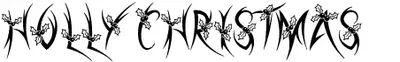 Holly Christmas Font
