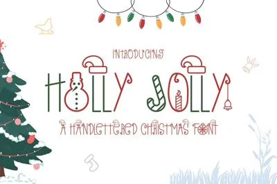 Holly Jolly - A Christmas Font