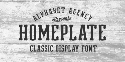 Homeplate Font