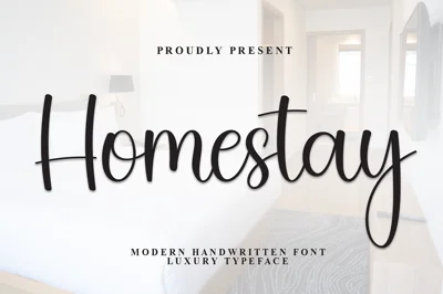 Homestay | Script Font