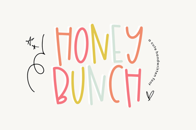 Honey Bunch | Font with Extras Free Download