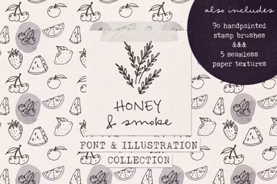 Honey & Smoke font collection Free Download