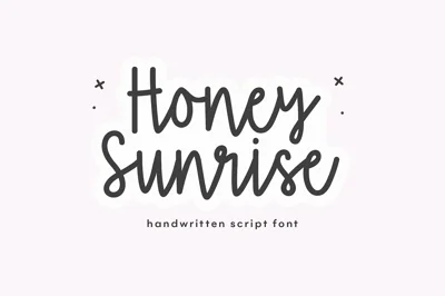 Honey Sunrise | Script Font
