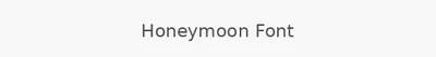 Honeymoon Font