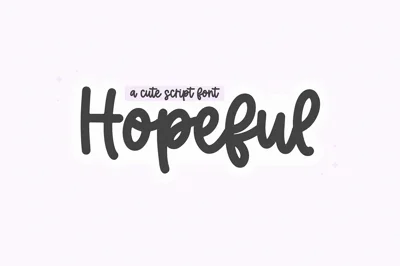 Hopeful | Handwritten Script Font