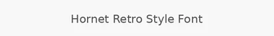 Hornet Retro Style Font