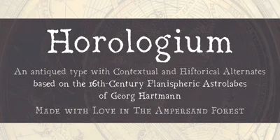 Horologium Font