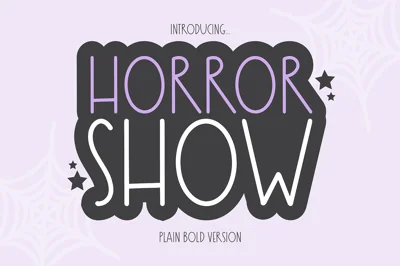 HORROR SHOW Halloween Farmhouse Font