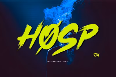 Hosp Brush Font Free Download