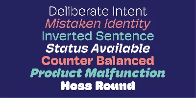 Hoss Round Font
