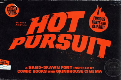 Hot Pursuit: Grind-house Font Free Download