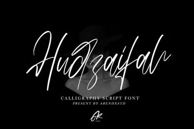 Hudzaifah - Modern Calligraphy Font