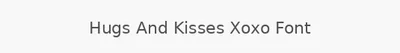 Hugs And Kisses Xoxo Font