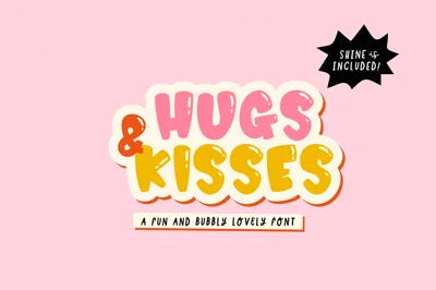 HUGS AND KISSES Font