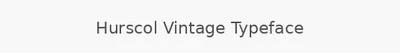 Hurscol Vintage Typeface