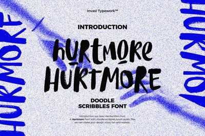 Hurtmore - Scribbles Font
