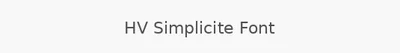 HV Simplicite Font