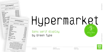 Hypermarket Font