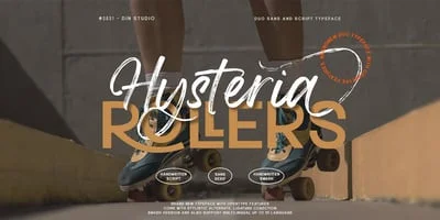 Hysteria Rollers Font