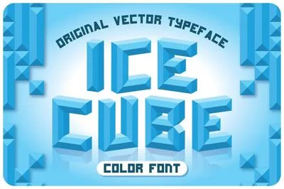 Ice Cube Color Font