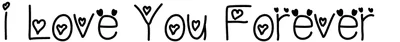Iloveyouforever Font
