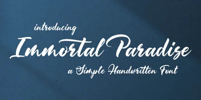 Immortal Paradise Font