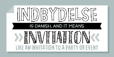 Indbydelse Font
