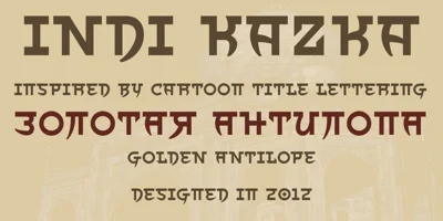 Indi Kazka 4F Font