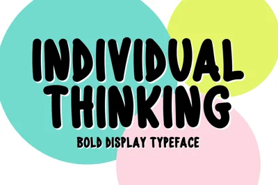 Individual Thinking Typeface