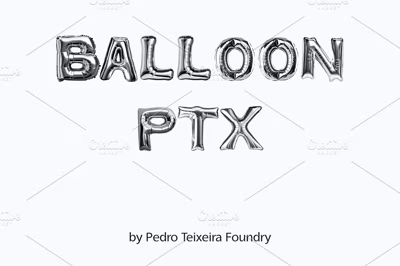 Inflate PTx (SVG) Balloon font Free Download