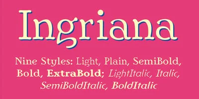 Ingriana Font
