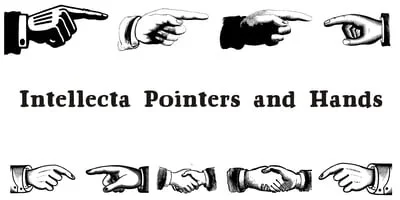 Intellecta Pointers And Hands Font