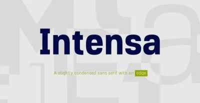 Intens Free Font Font