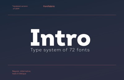 Intro Font Family