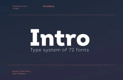 Intro Font Family
