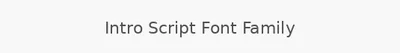 Intro Script Font Family