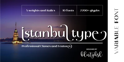 Istanbul Type Variable Font