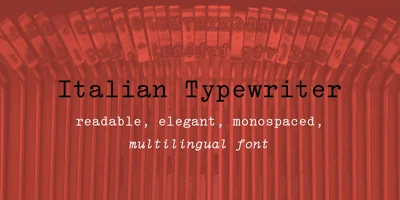 Italian Typewriter Font