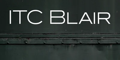 ITC Blair Font