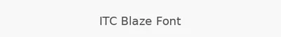 ITC Blaze Font