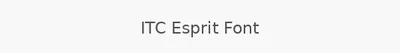 ITC Esprit Font