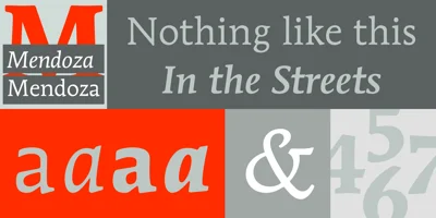 ITC Mendoza Roman Font