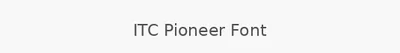 ITC Pioneer Font
